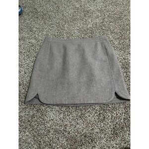J Crew Factory Pencil Skirt Size 2 Tan Gray Wool Blend Lined Classic Career